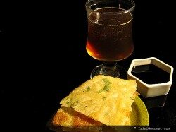 Scallion Pancakes and Sparkling Green Tea