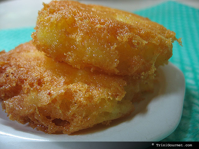 Jamaican Cornmeal and Cheese cakes