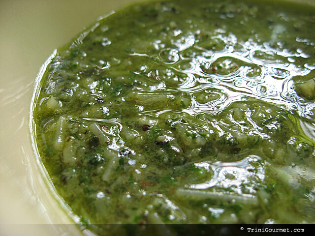 Blanched Basil Pesto