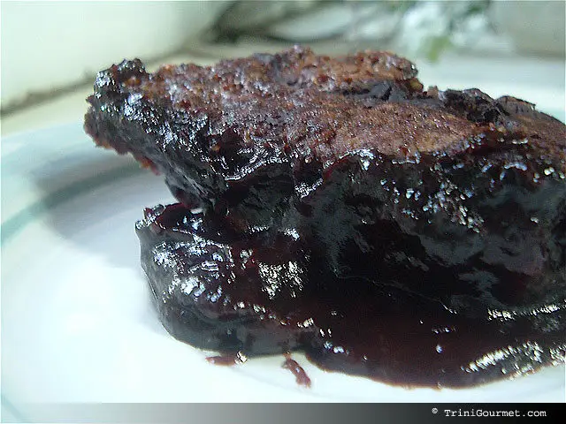 Upside Down Chocolate Pudding